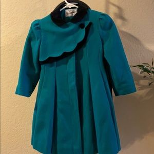 Girls vintage wool coat